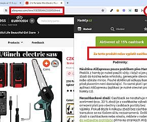 AliExpress - zboží bez cashbacku